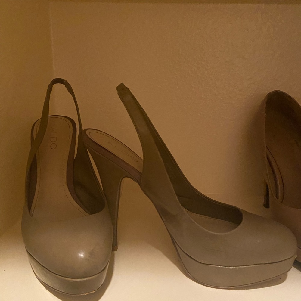 Round-Toe Platform Heels